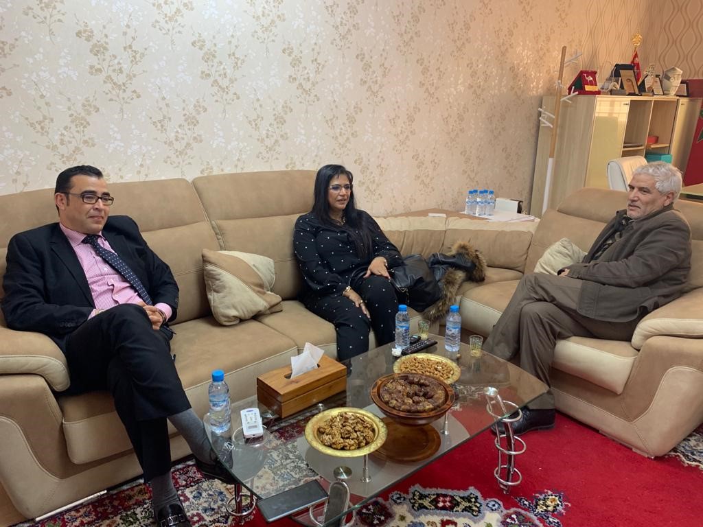 تقرير عن اجتماع الغرفة وممثلي مكتب الدراسات في شأن الاتفاقية المبرمة مع الجمعية المغربية للمصدرين