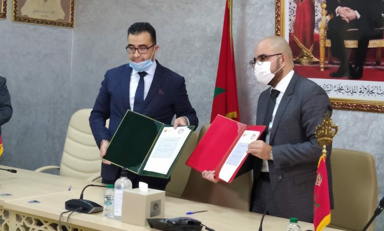 توقيع اتفاقية الشراكة بين المؤسسة البنكية التجاري وفابنك وغرفة التجارة والصناعة والخدمات لجهة كلميم وادنون